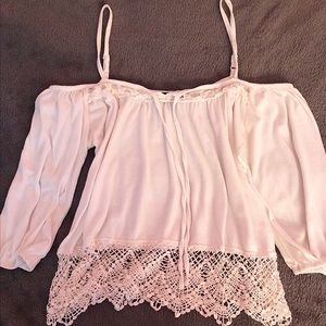 white off the shoulder top